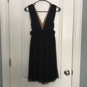 Leon Max (limited edition) black silk dress